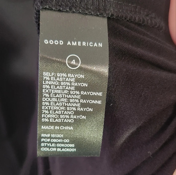 New‎ Good American Cutout Long Sleeve Dress 4 (XL) - Picture 6 of 9